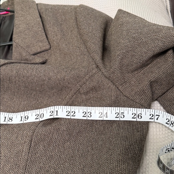 NWT Penningtons sz 22 Brown textured blazer jacket single breasted nice seams - Picture 7 of 11